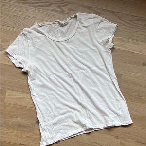 LACAUSA Off-White Short Sleeve Tee